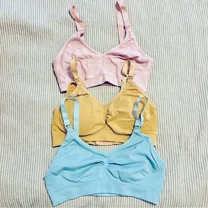 Set of 3 - Maternity / Nursing Bras - Size Small
